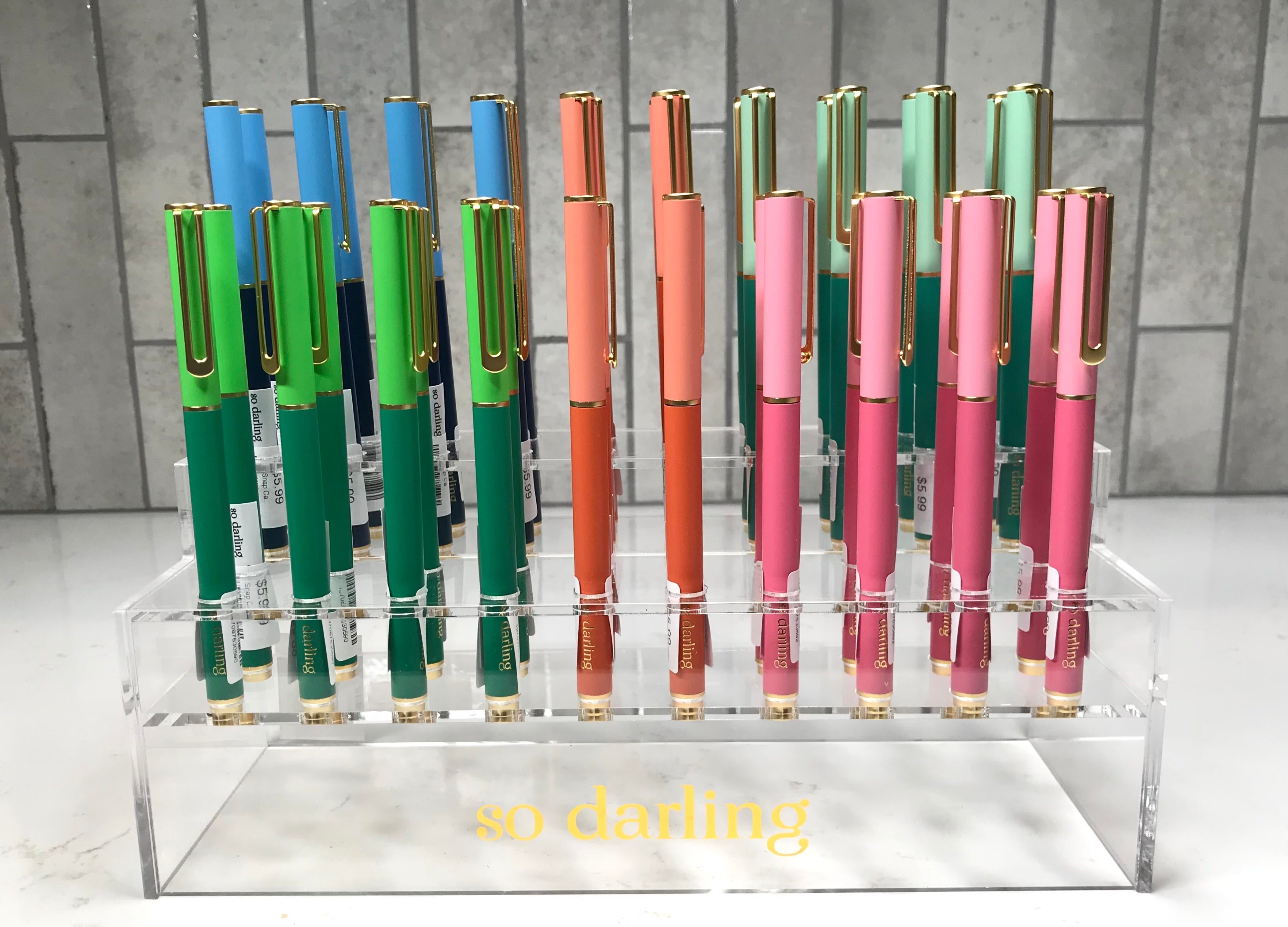Snap Cap Colorblock Pen – Square 1 Boutique