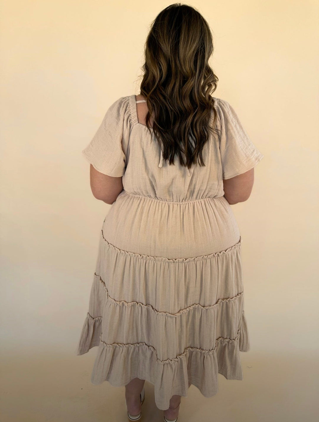 Keona V-Neck Gauze Dress