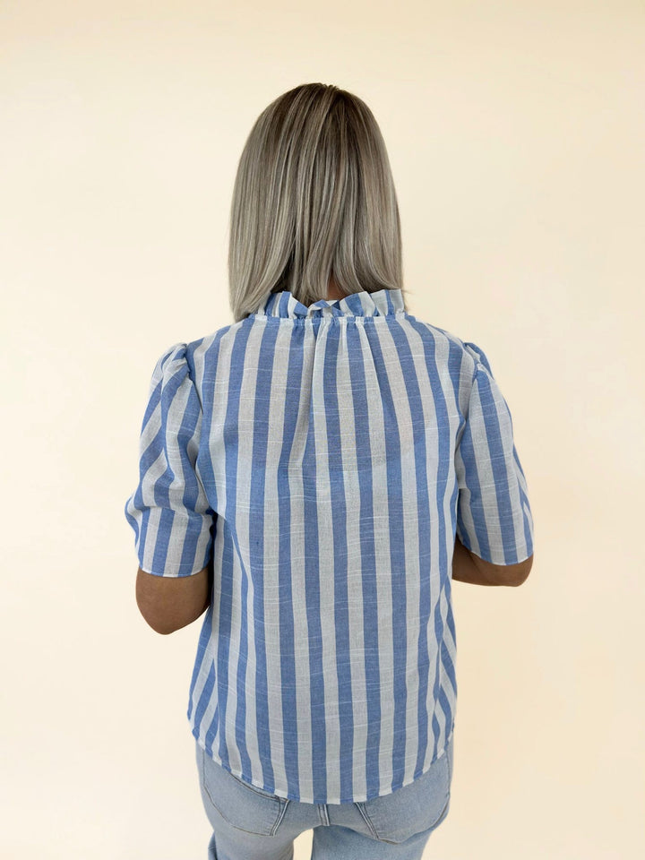 Mckinley Stripe Tie Top