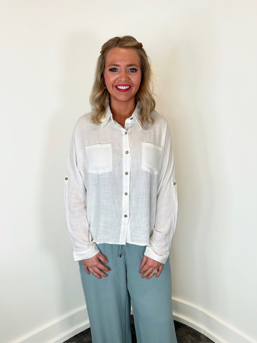 Nadia Button Front Shirt