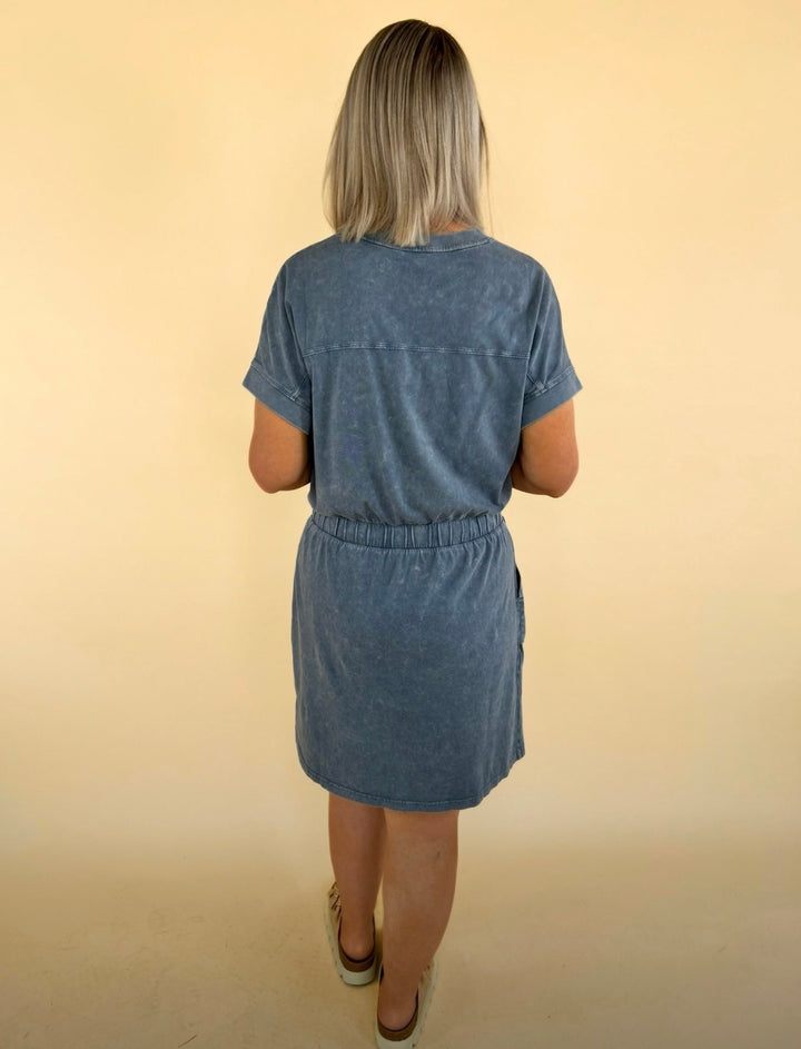 Fiona Mineral Washed Mini Dress