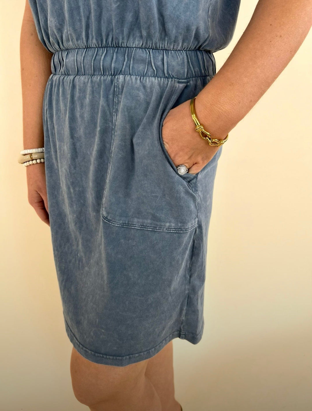 Fiona Mineral Washed Mini Dress