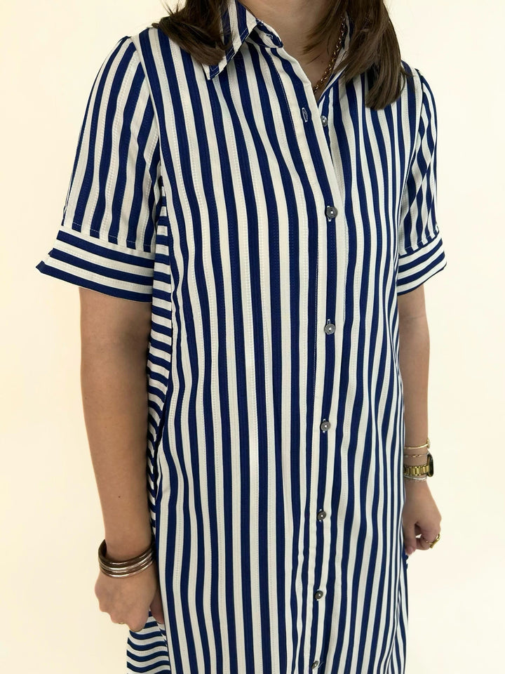 Everly Stripe Midi Dress