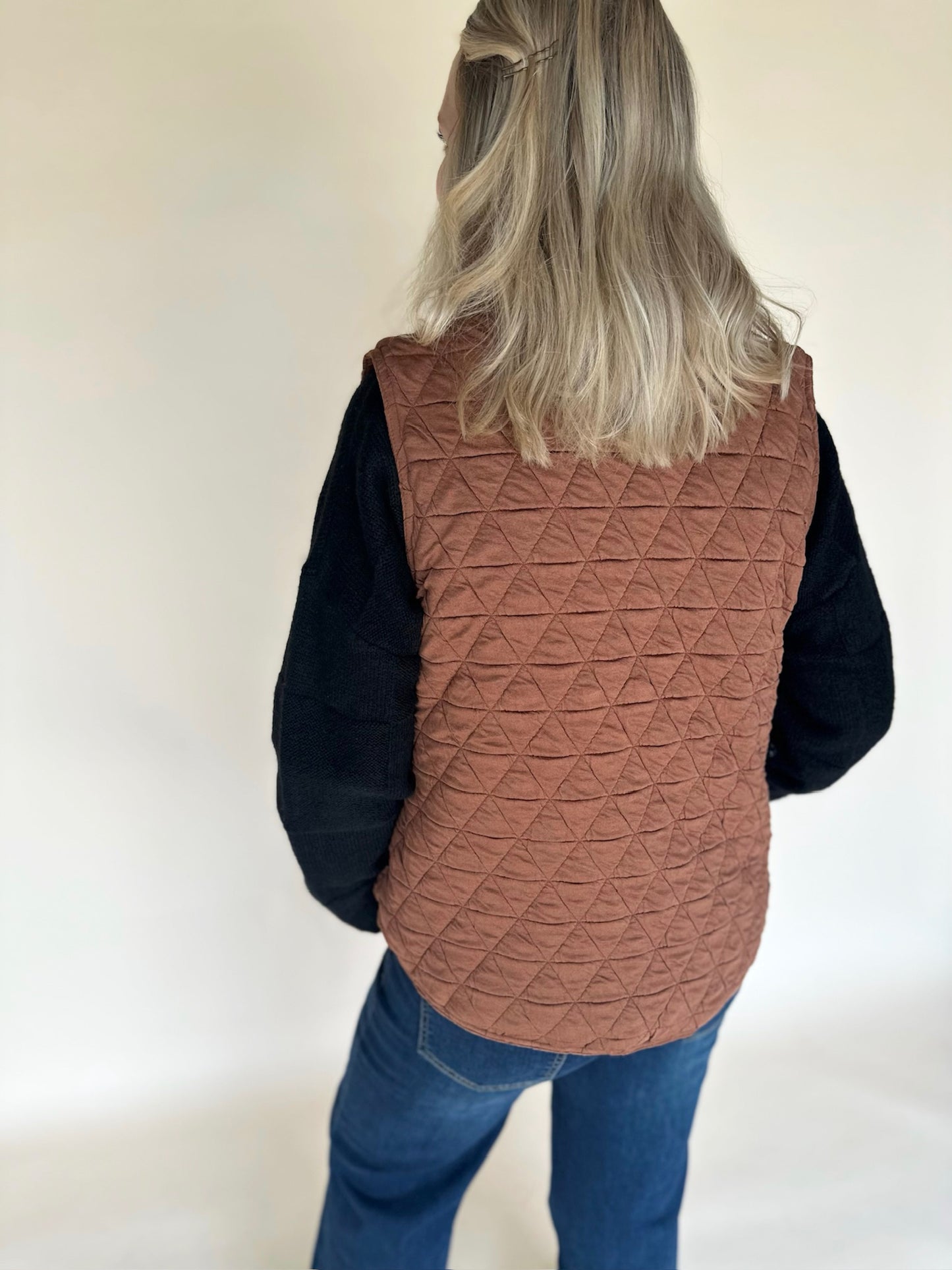 Erysa Quilted Knit Vest