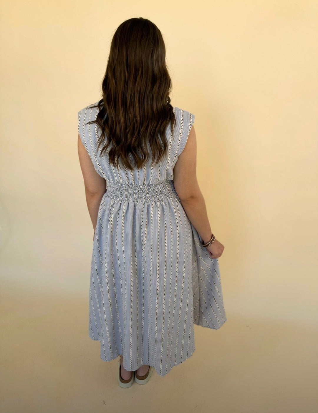 Hallie Sleeveless Denim Dress