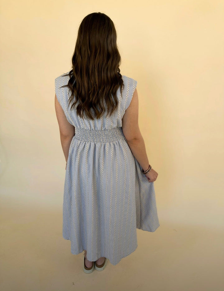 Hallie Sleeveless Denim Dress