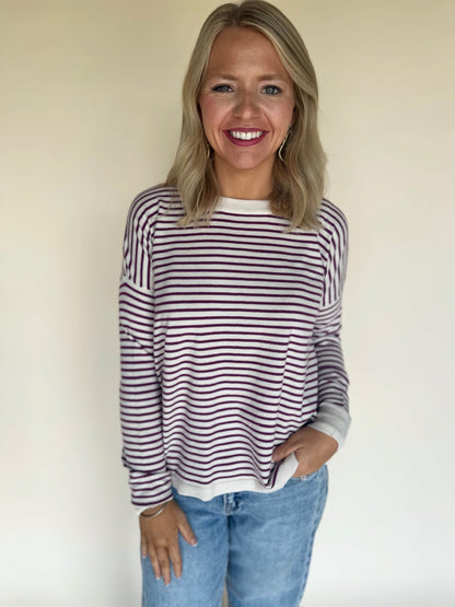 Rivah Striped Knit Sweater