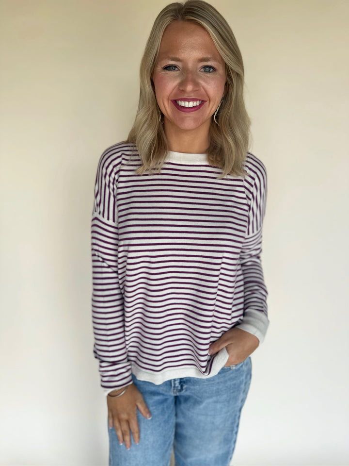 Rivah Striped Knit Sweater