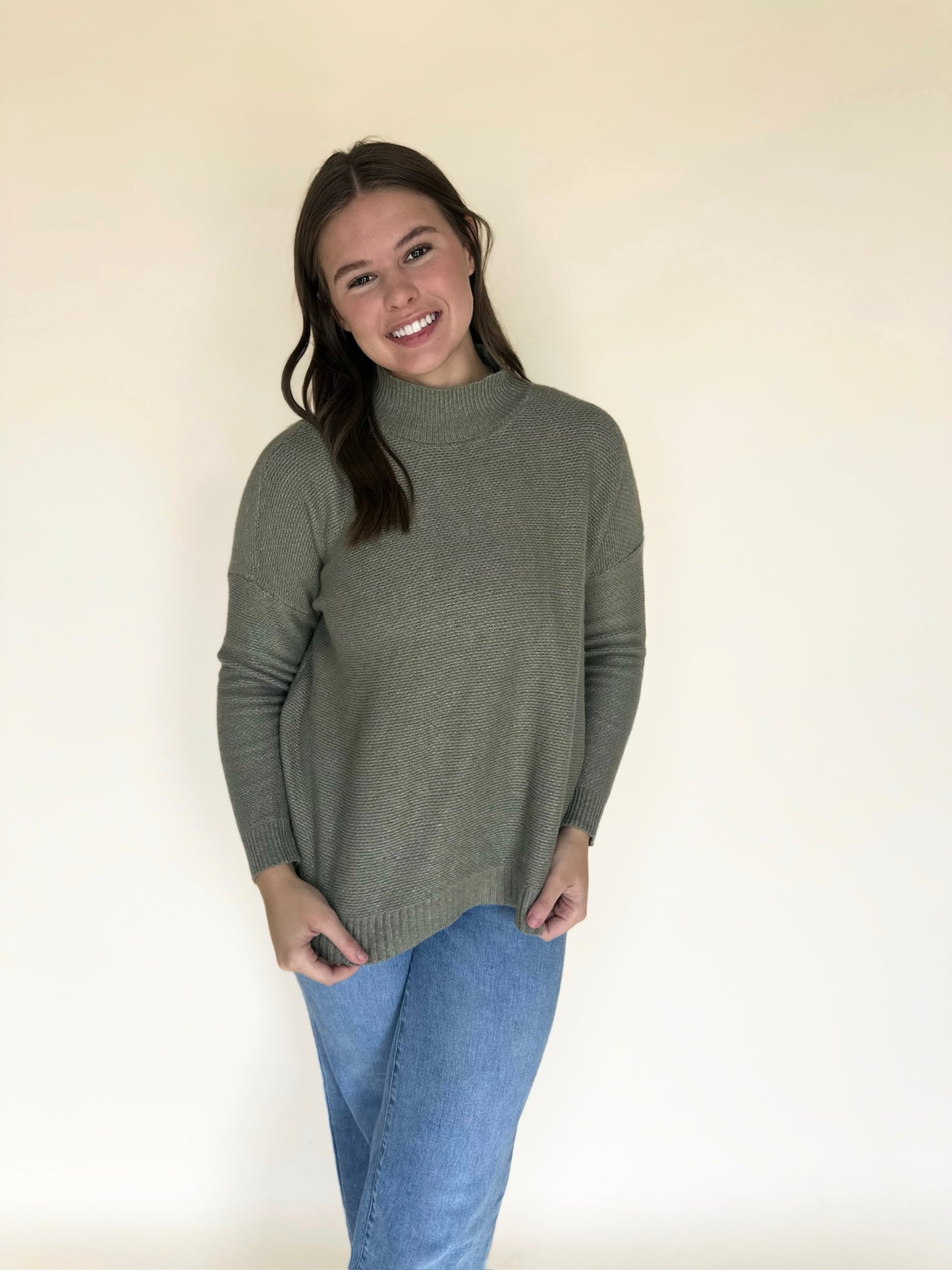 Jynora Mock Neck Sweater