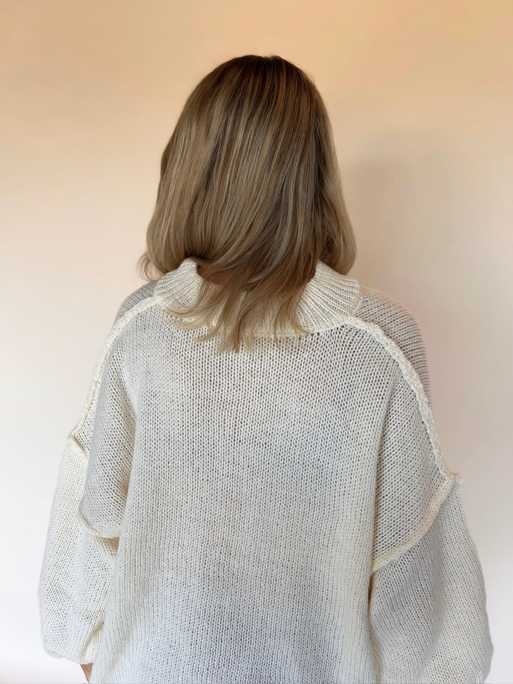 Chunky Bat-Sleeved Cardigan