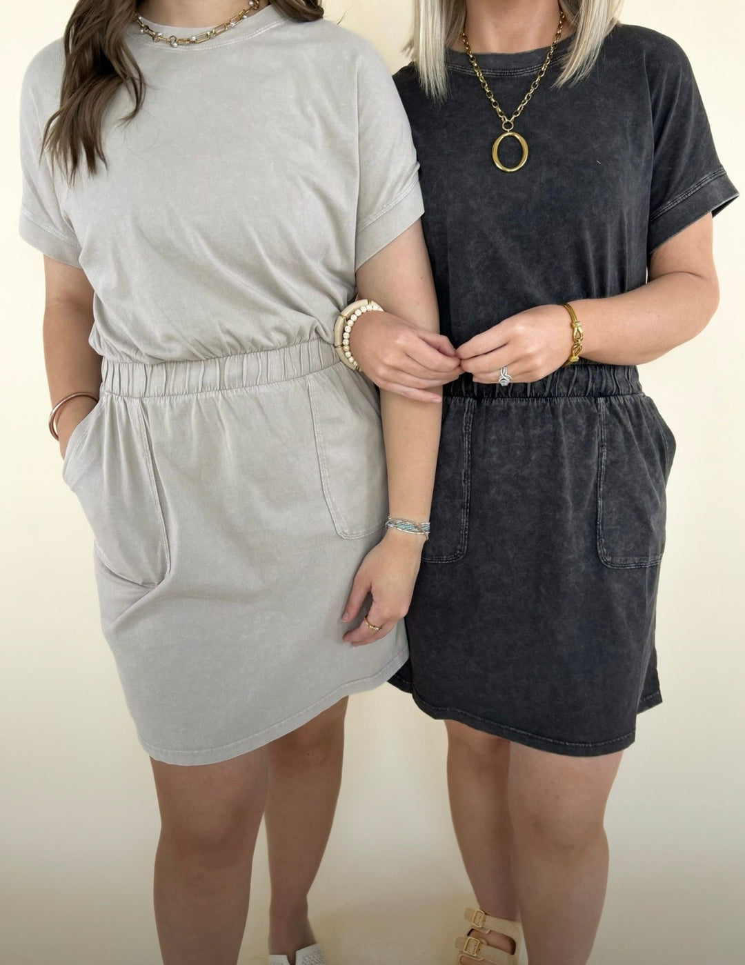 Fiona Mineral Washed Mini Dress
