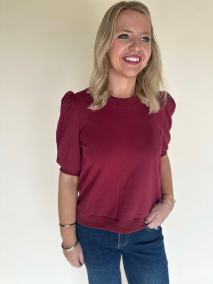 Zyla Puff Sleeve Sweatshirt