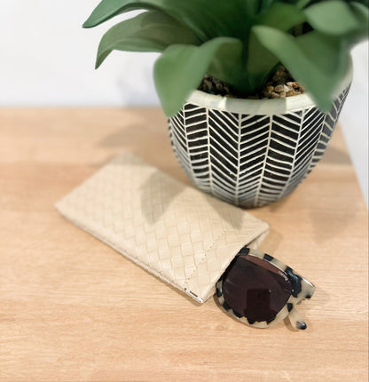 Woven Elegance Sunglass Holder