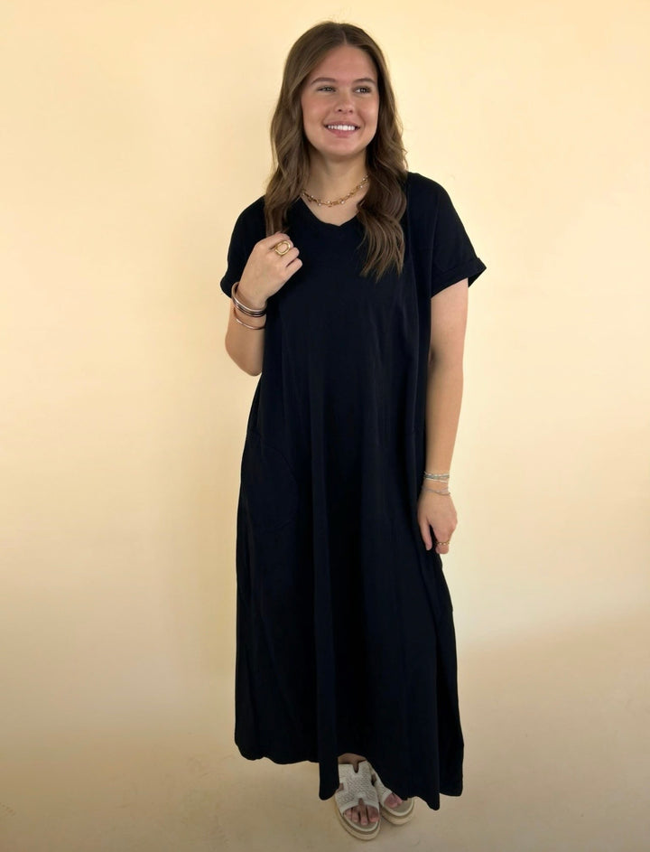 Dalia Washed Cotton Maxi Dress