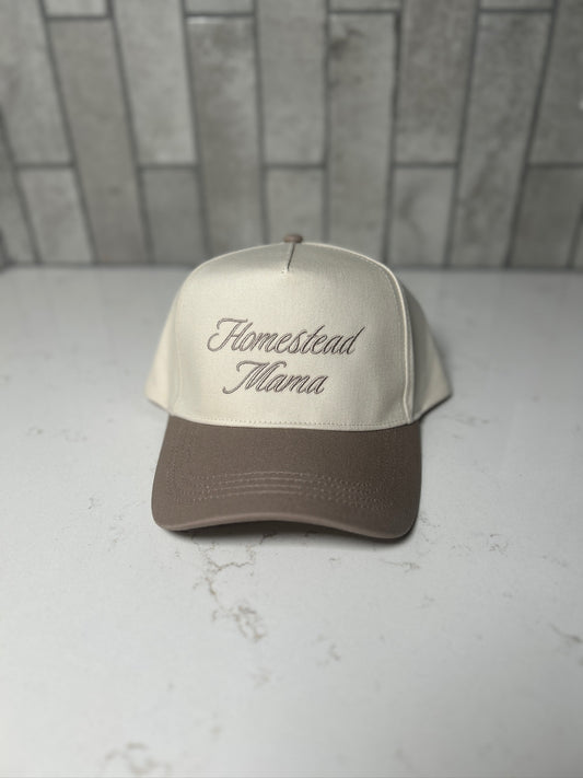 Homestead Mama Embroidered Hat
