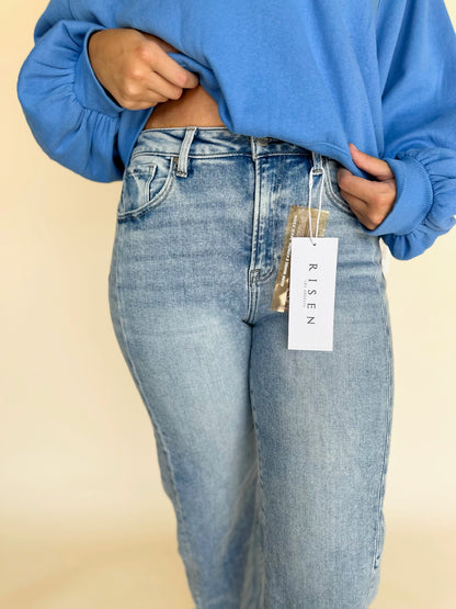 Alira High Rise Barrel Jeans