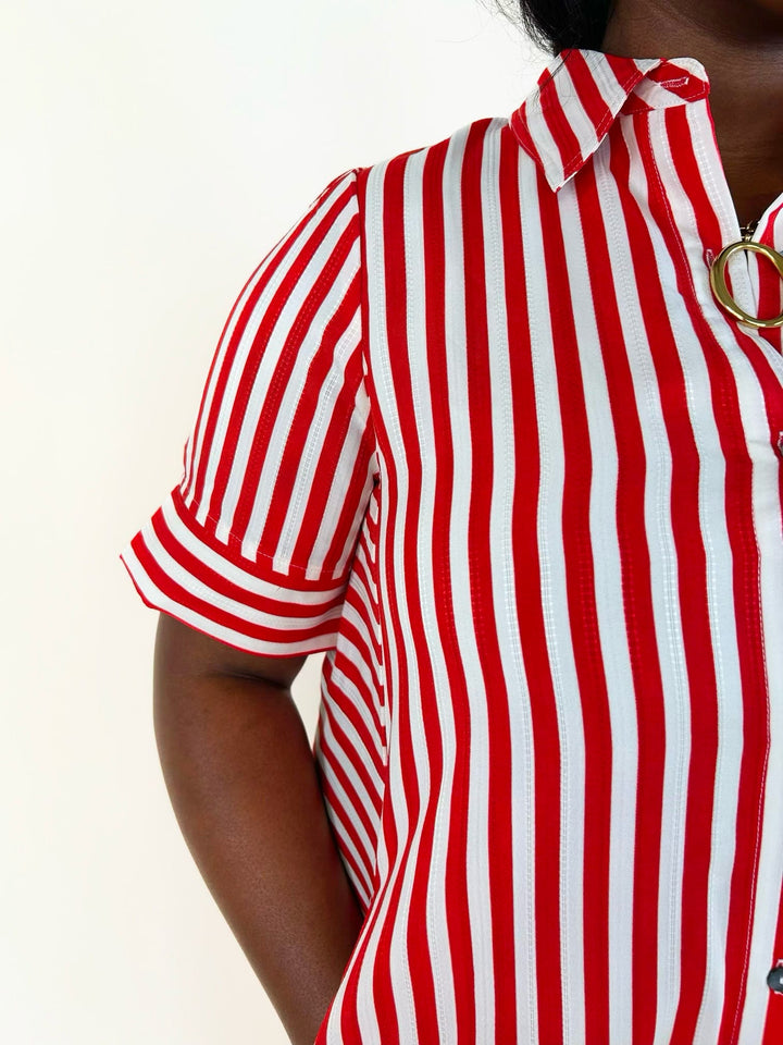 Everly Stripe Midi Dress