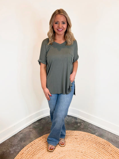 Eva Grace V-Neck Top