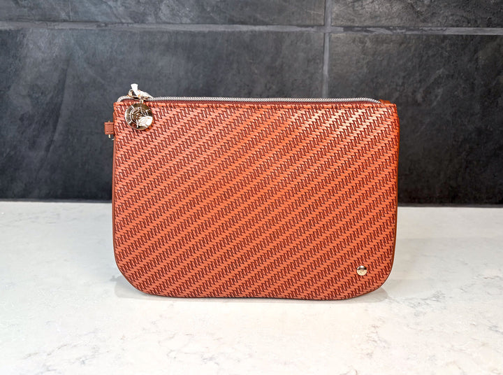 Rosewood Cognac Aria Large Flat Pouch