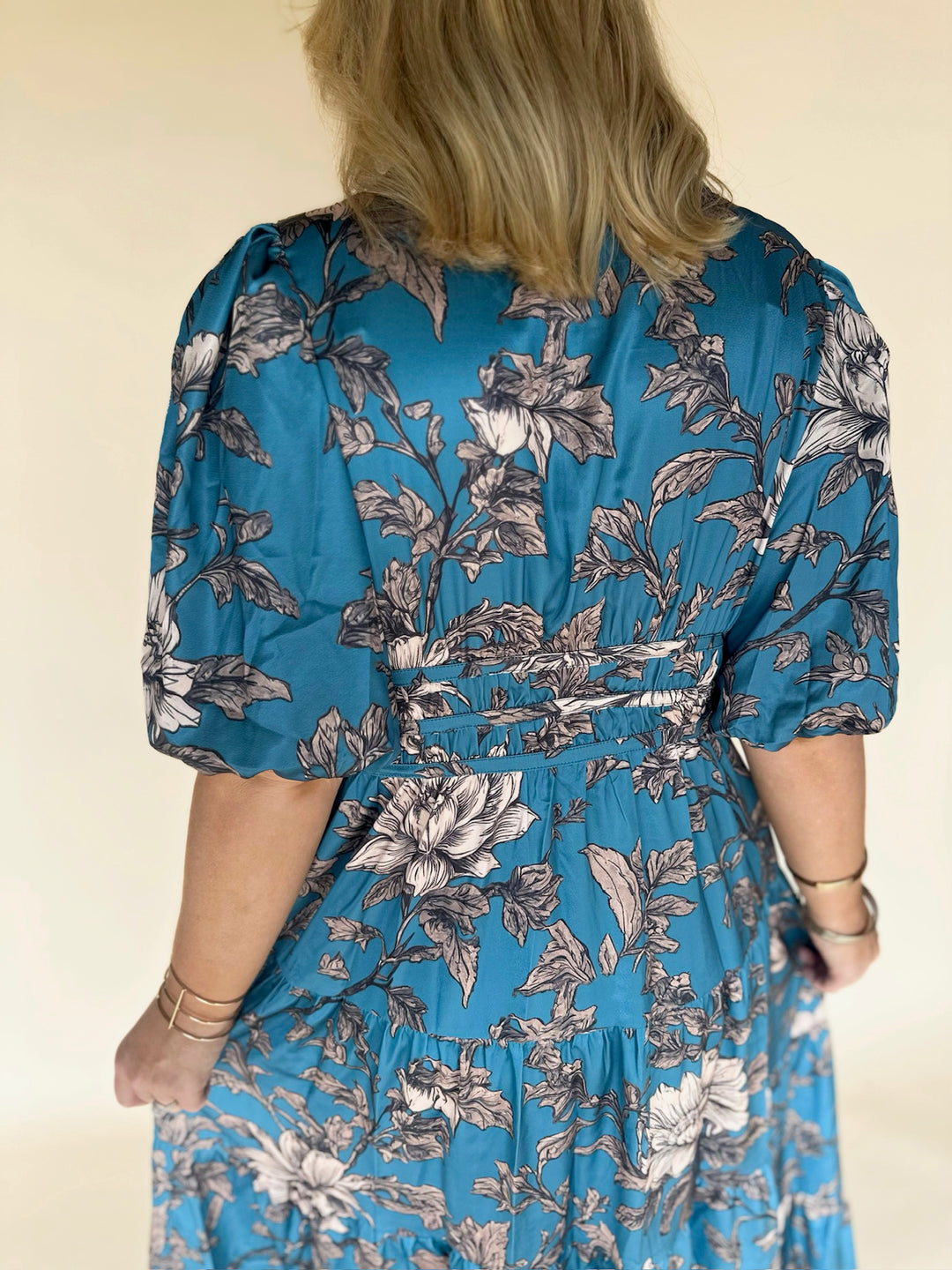 Auralie Floral Collared Button Dress