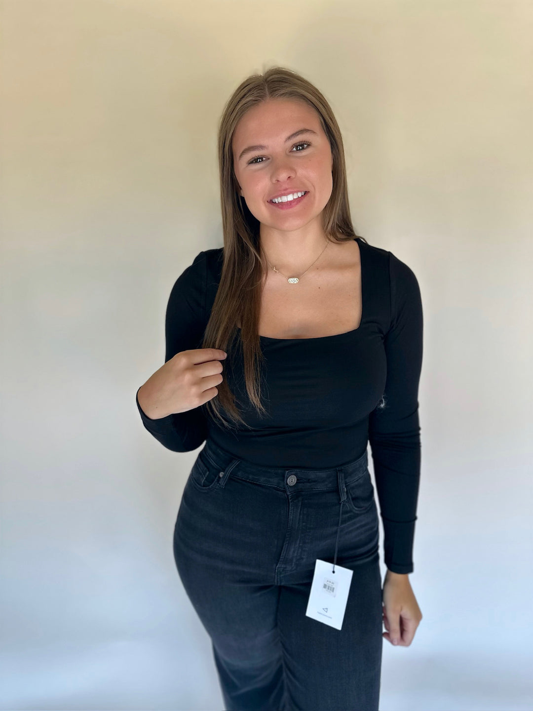 Thena Square Neck Bodysuit