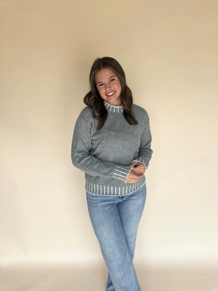 Grynn Blanket Stitch Pullover