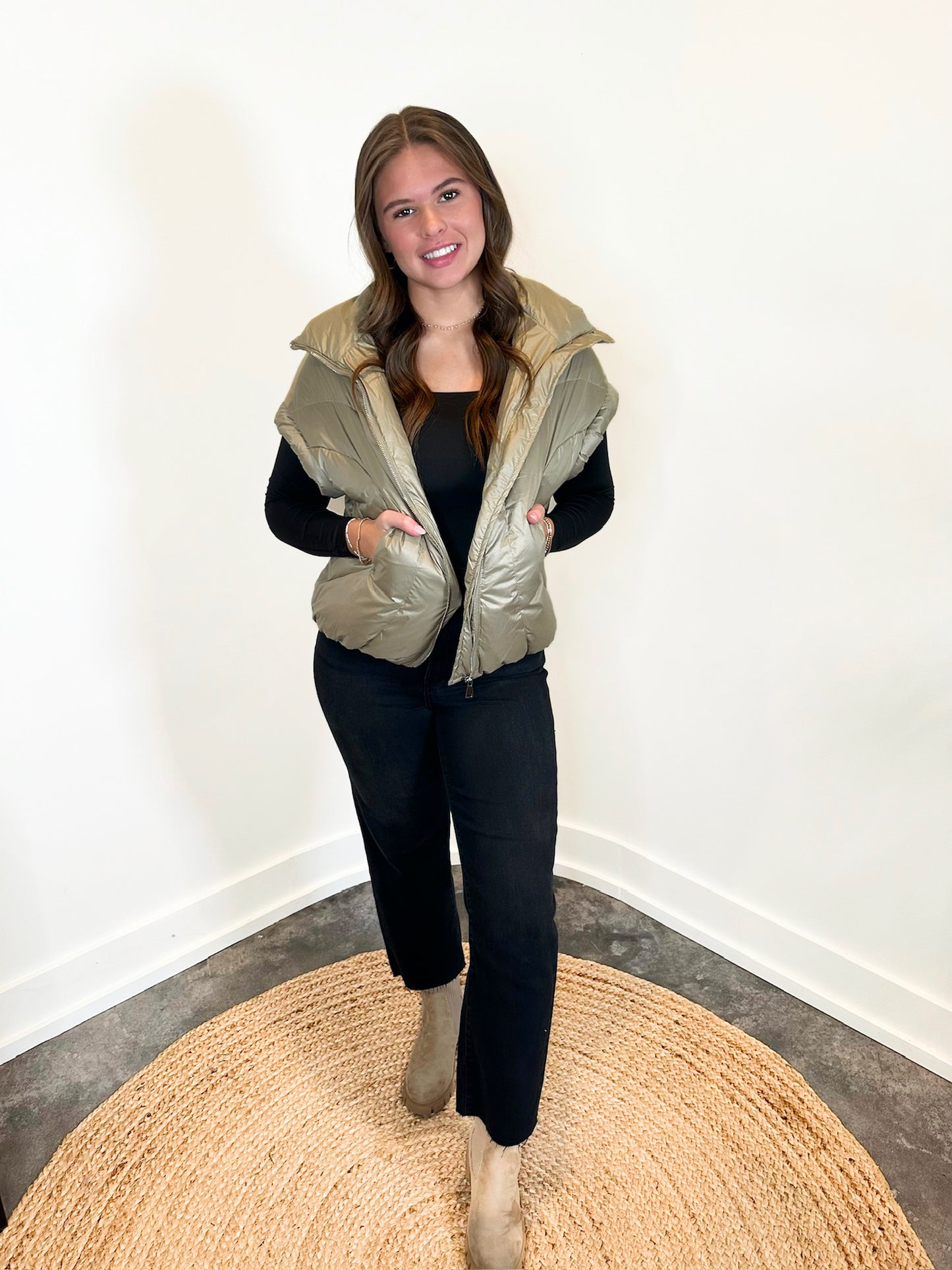 Brooke Cropped Puffer Vest