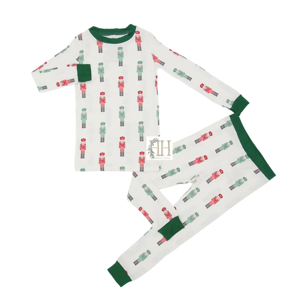 Red &amp; Green Nutcracker Loungewear Set
