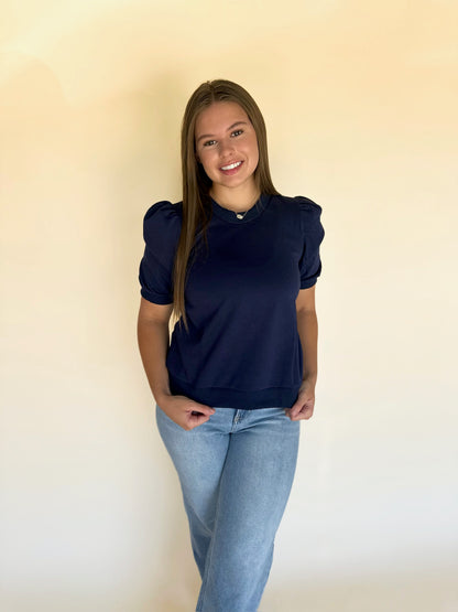 Zyla Puff Sleeve Sweatshirt