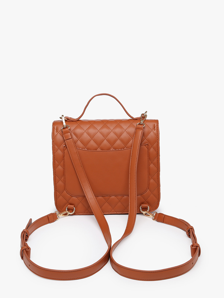 Halston Quilted Convertible Backpack
