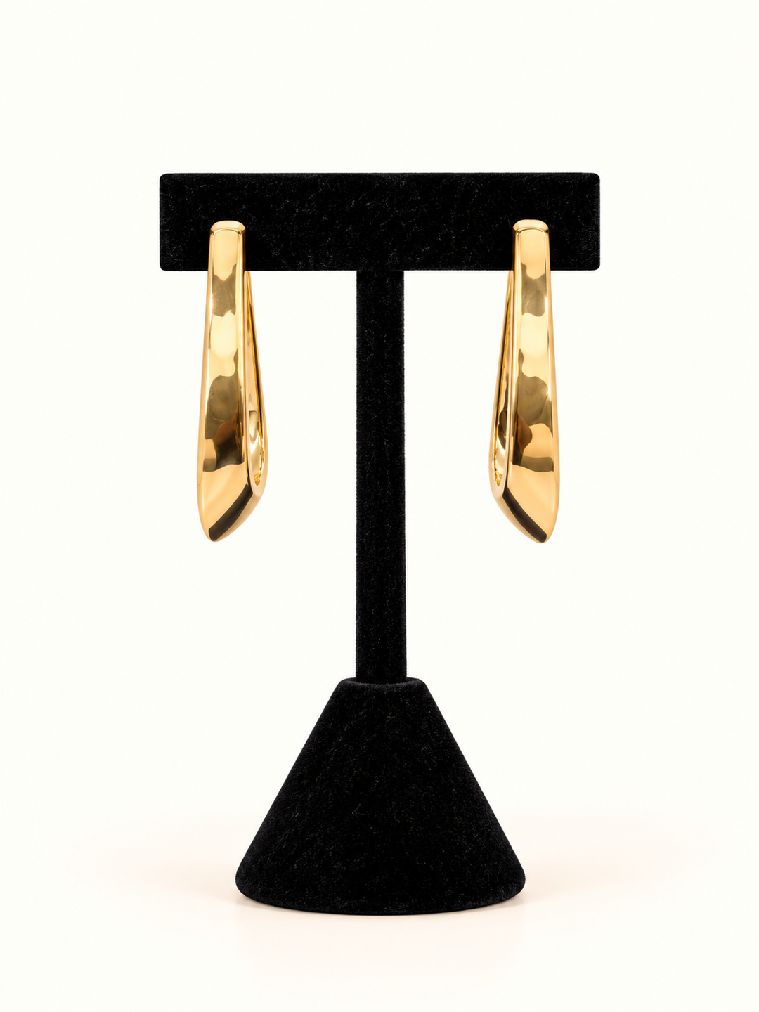 Fine Line Dangle Earrings | Gold
