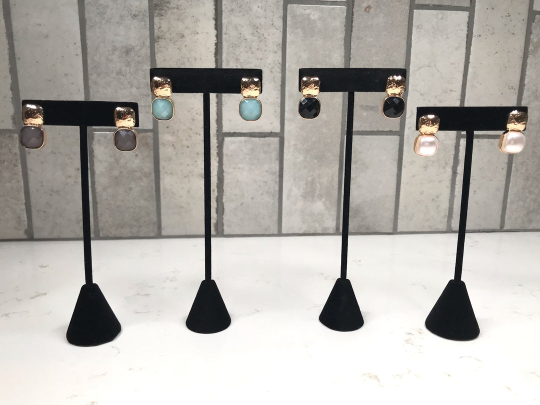 Cushion Stud Earring