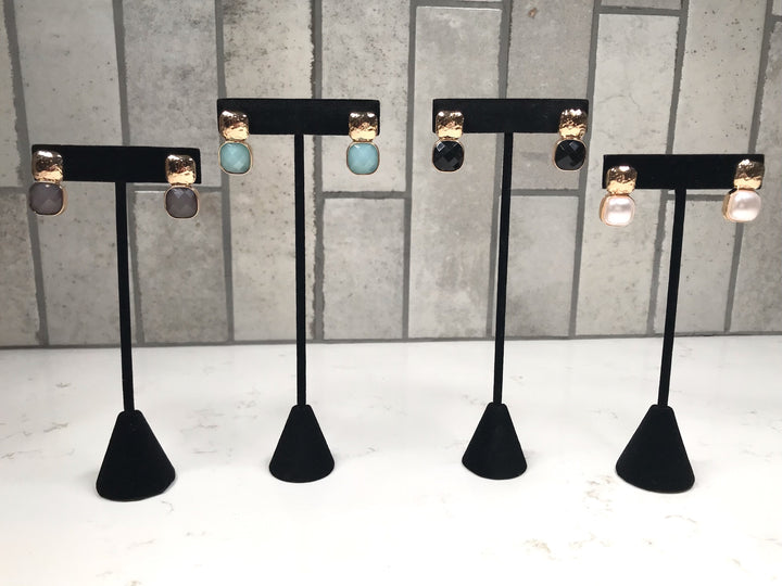 Cushion Stud Earring