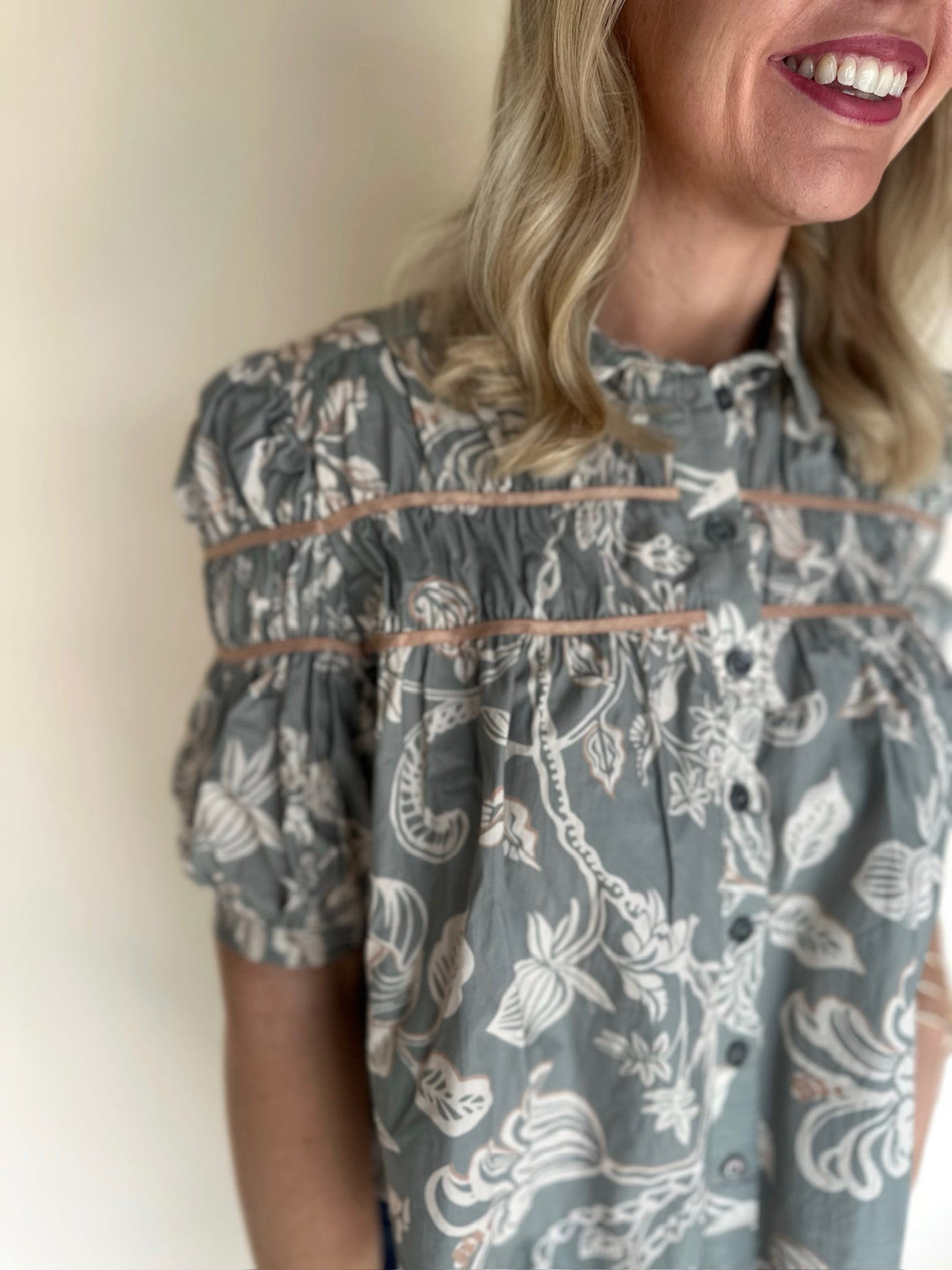 Willow Ruffle Floral Top