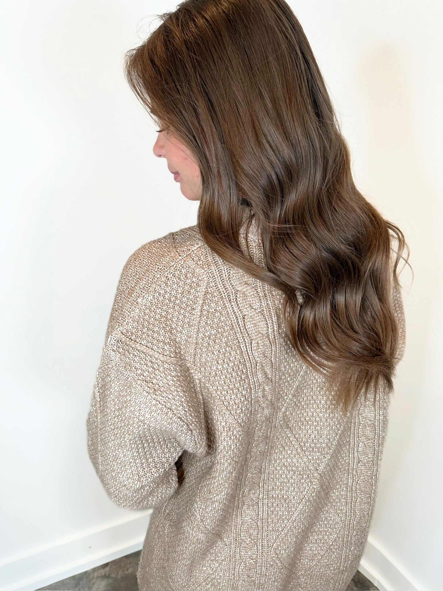 Dianne Shoulder Loose Sweater Dress