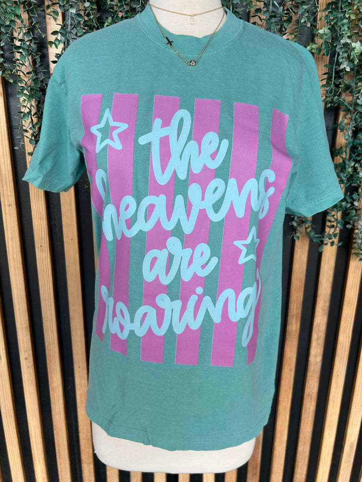 The Heavens Are Roaring Graphic Tee | Christian Faith T-Shirt