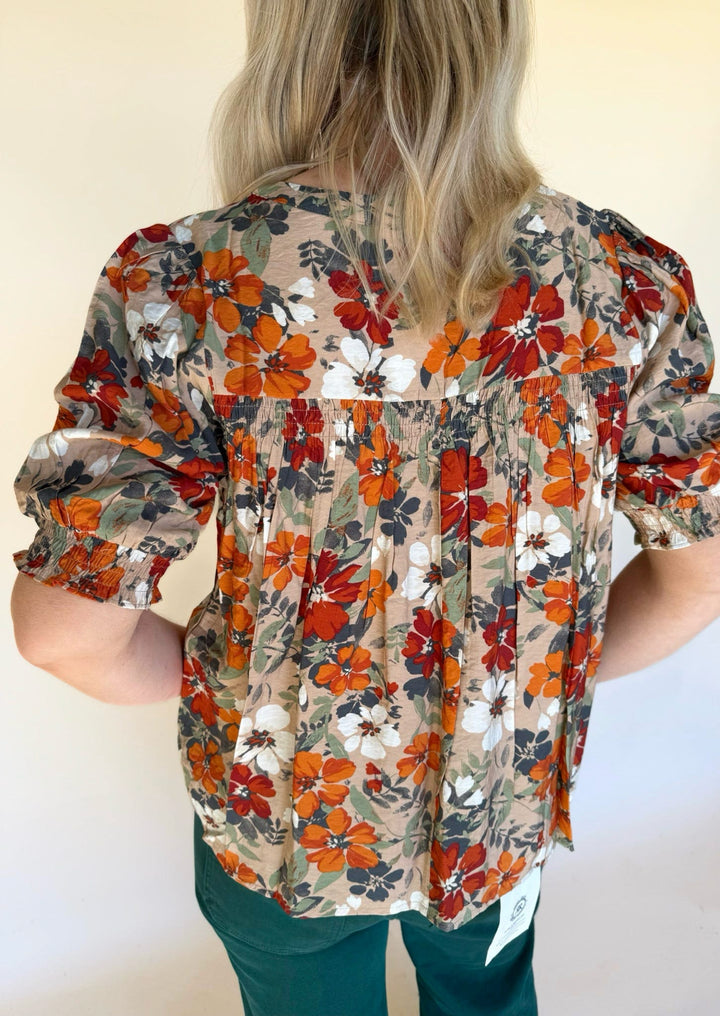 Ailani Flower Print Blouse