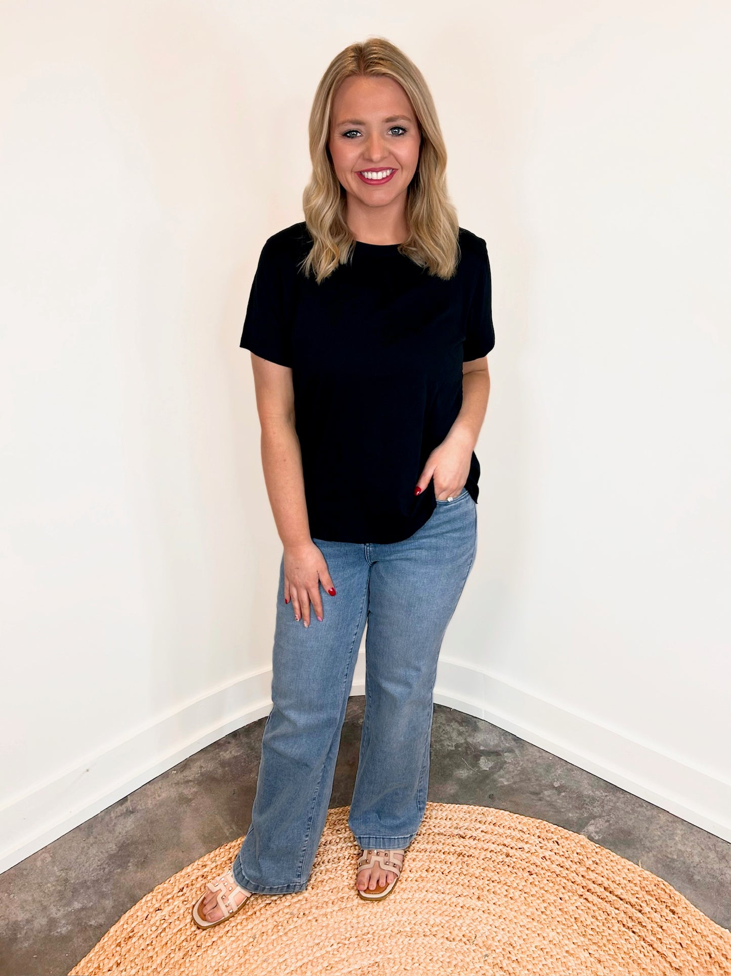 Grace Cotton Short Sleeve Top