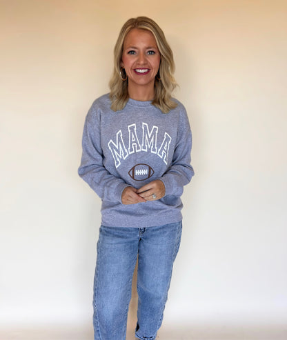 3D Puff Football Mama Sweatshirt