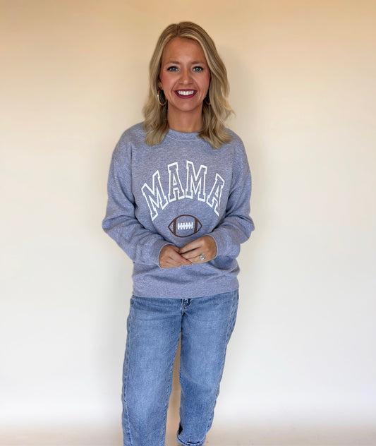 3D Puff Football Mama Sweatshirt