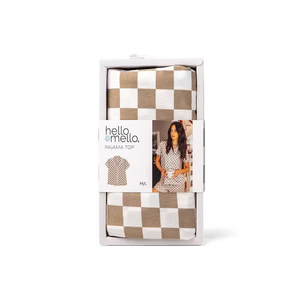 Hello Mello Late Checkout checkered women&