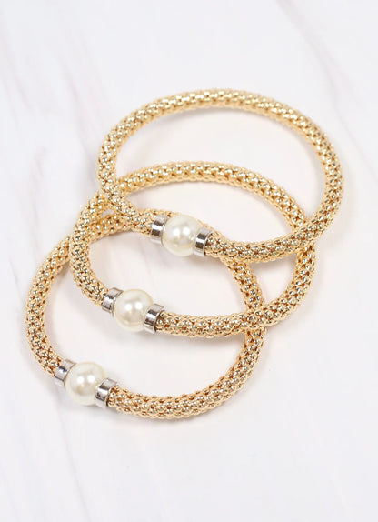 Broadway Bracelet Set with Pearls