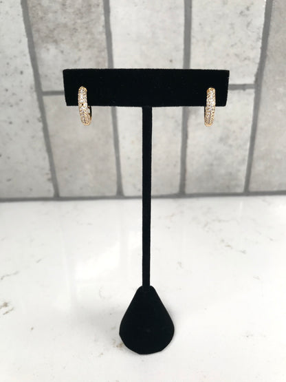 Gold Plated Huggies Earrings