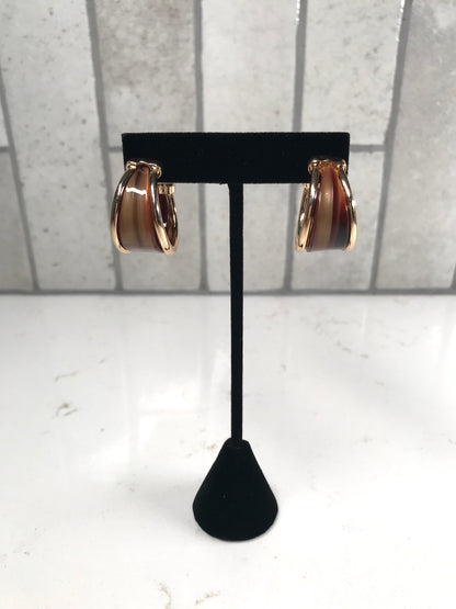 Daphne Gold Trimmed Hoop