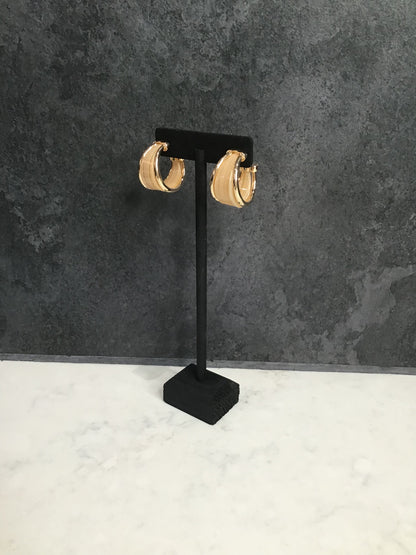 Daphne Gold Trimmed Hoop