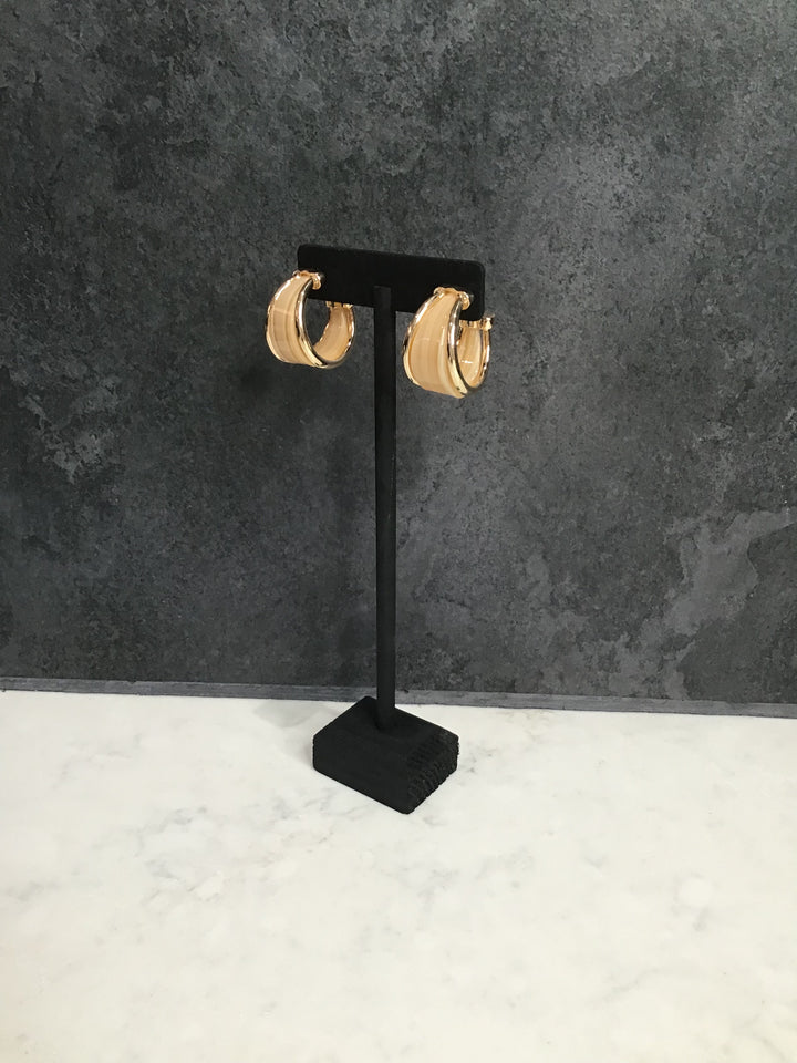 Daphne Gold Trimmed Hoop