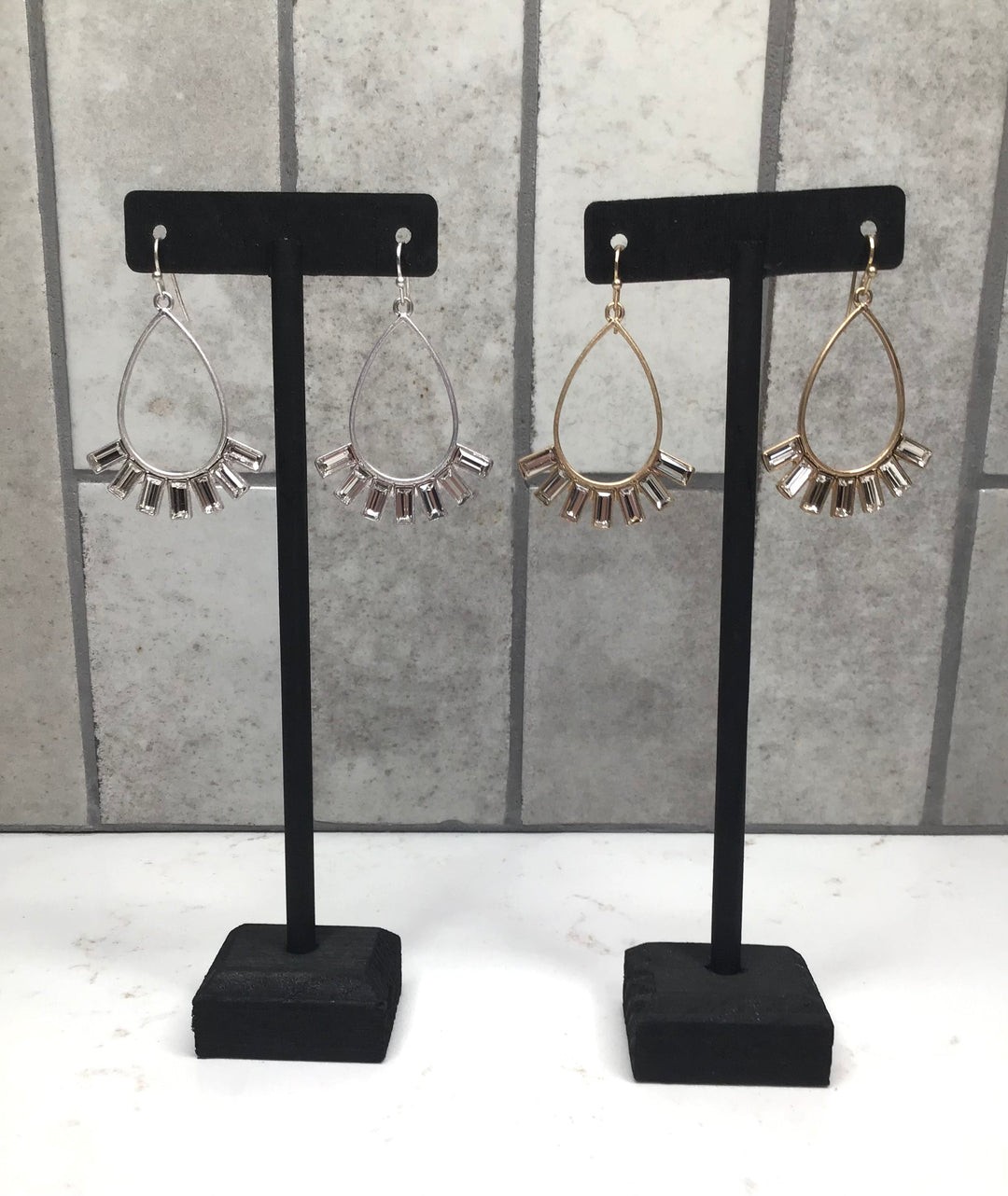 Whispers Bejeweled Teardrop Dangles