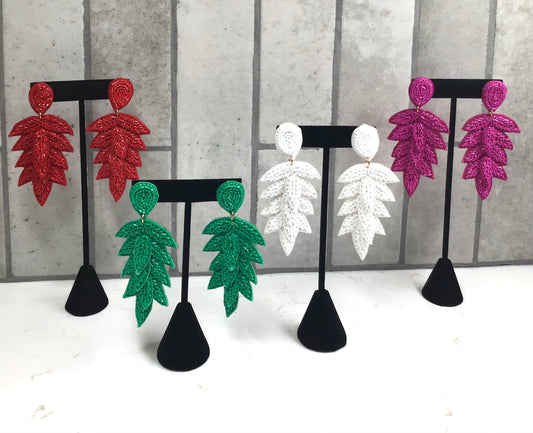 Tiered Leaf Earrings