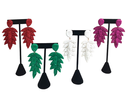 Tiered Leaf Earrings