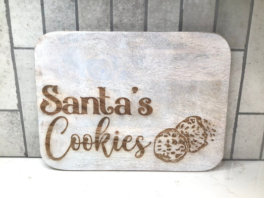 Santa's Cookies Serving Board